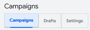 Gooogle Ads menu with Usability Booster